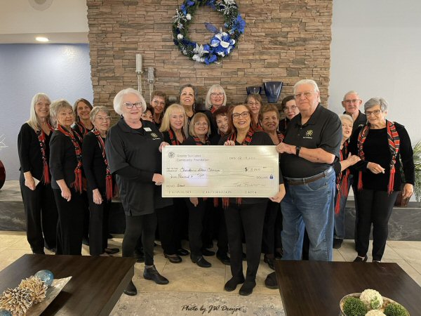 Greater Sun Lakes Community Foundation presents grant to Chordaires Show Chorus of Sun Lakes