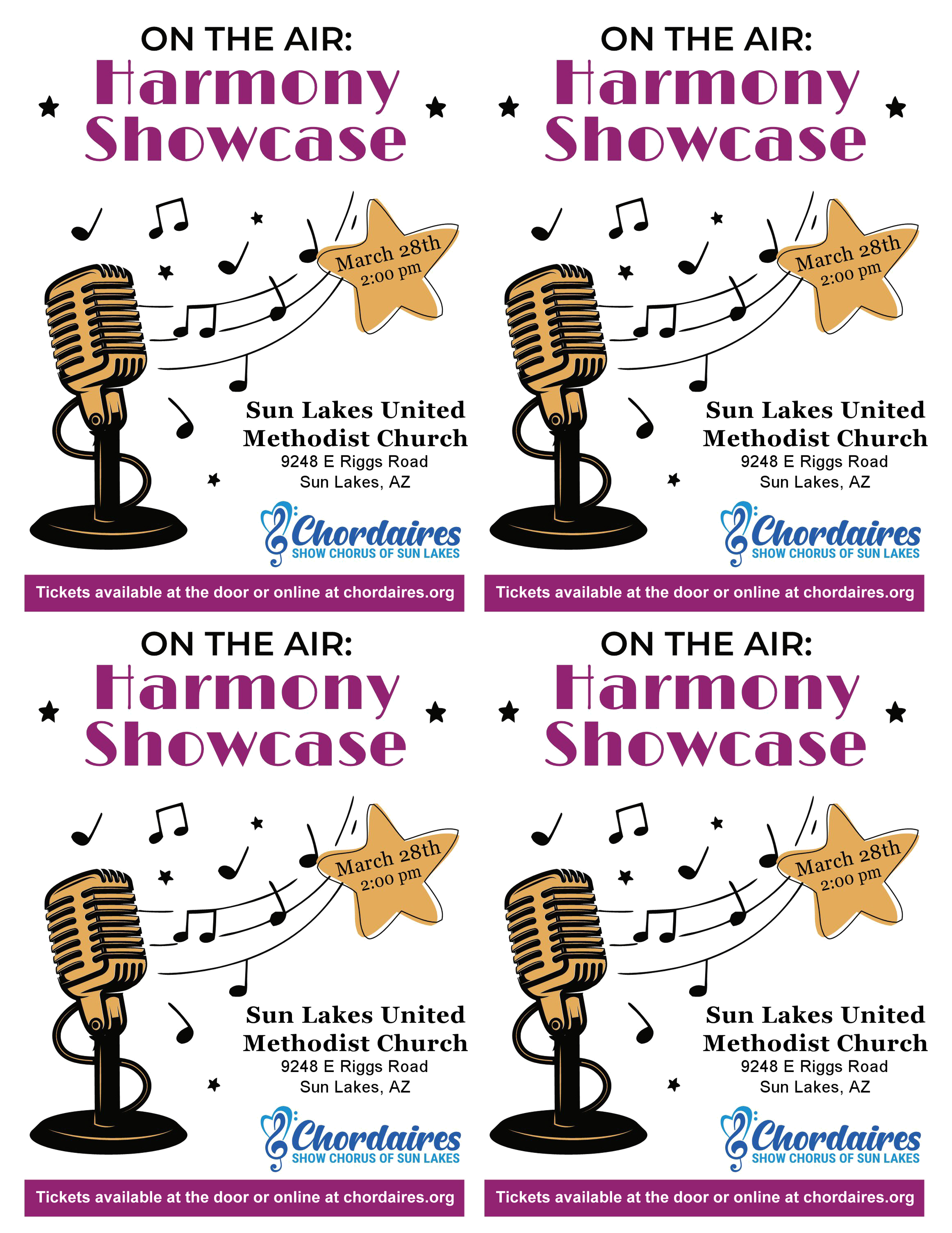 2026 Quarter Page Show Flyers 